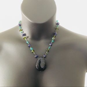 Lane Bryant Beaded Necklace Pendant